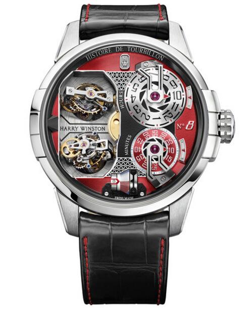 Review Harry Winston Haute Horology Histoire de Tourbillon 8 HCOMDT51WW004 watch replica - Click Image to Close